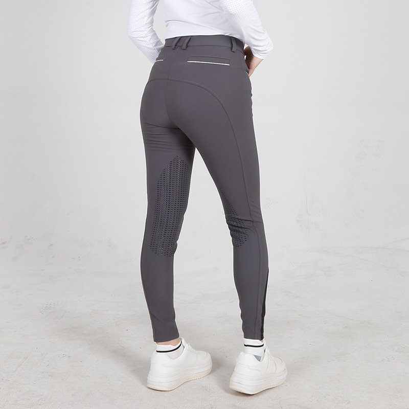 EQ-P020 300G 90%Nylon 10% Spandex - 4-way stretch Woven Knee grip Horse Riding Breeches  