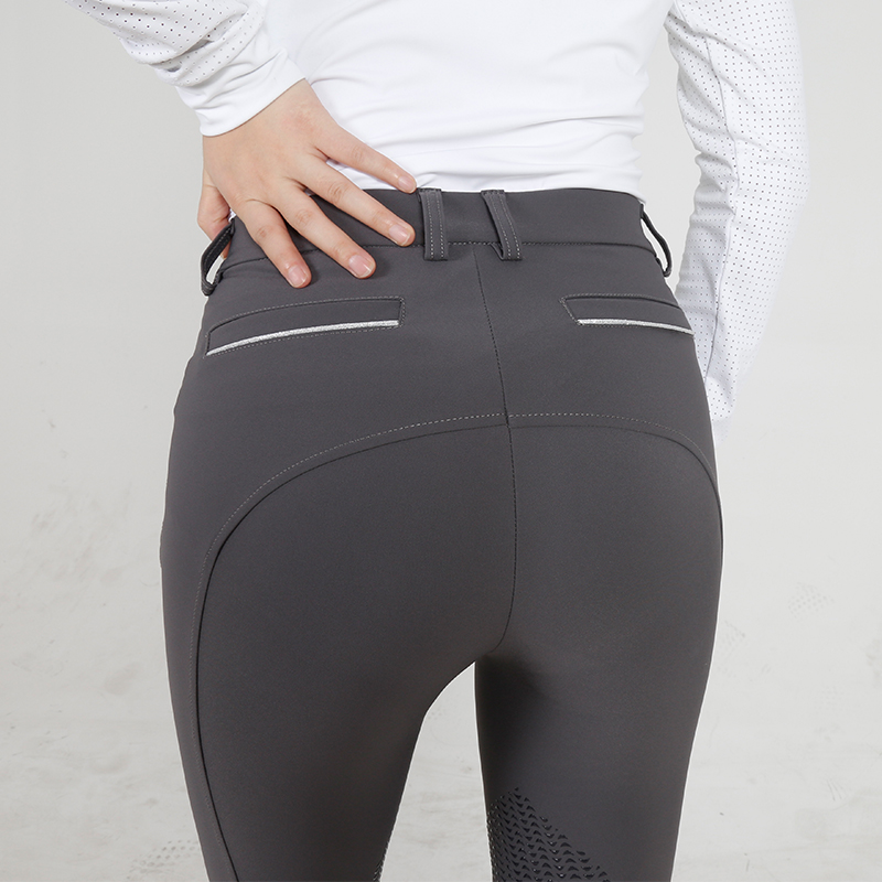 EQ-P020 300G 90%Nylon 10% Spandex - 4-way stretch Woven Knee grip Horse Riding Breeches  