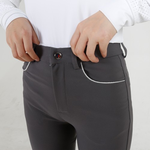 EQ-P020 300G 90%Nylon 10% Spandex - 4-way stretch Woven Knee grip Horse Riding Breeches 