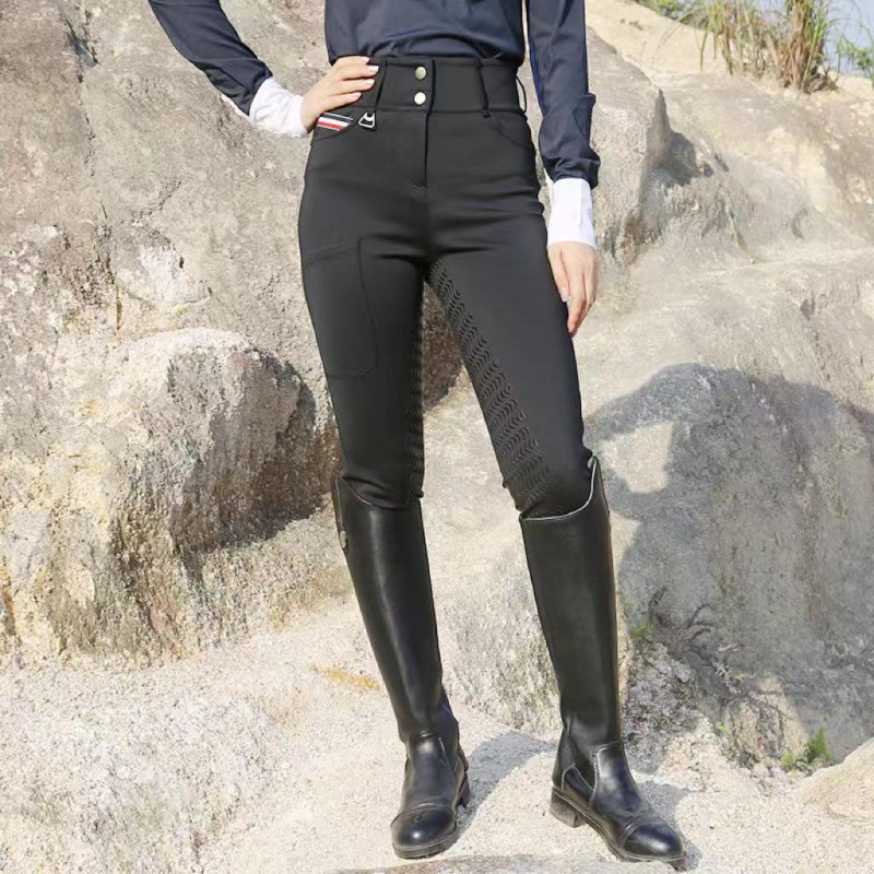 EQ-P024 350G 50%Polyester 28%Nylon 22% Spandex -Ultimate Luxury High waist  breeches 